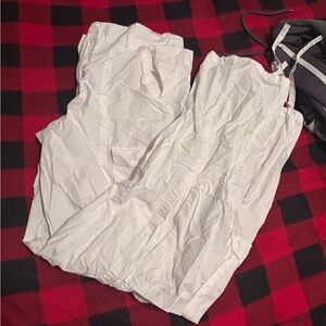 White Women’s Parachute Pants